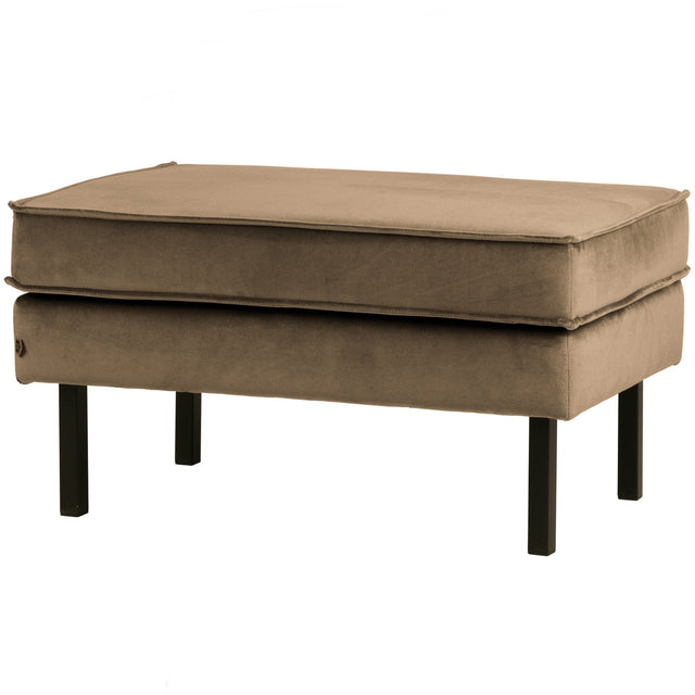 Rodeo Hocker Op Poten Velvet Taupe