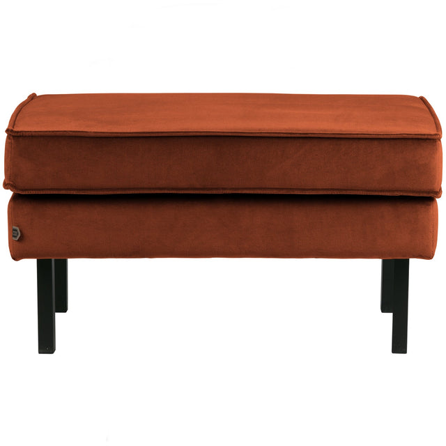 Rodeo Hocker Op Poten Velvet Roest