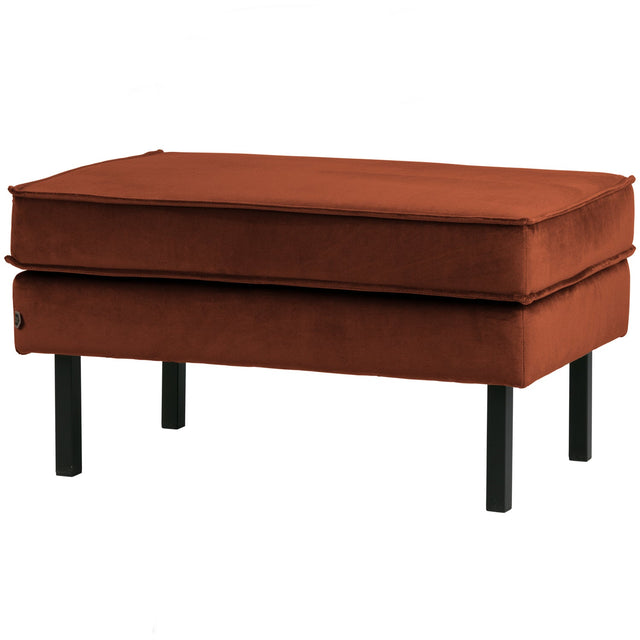Rodeo Hocker Op Poten Velvet Roest
