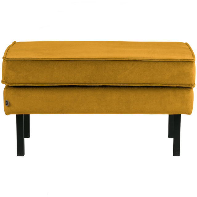 Rodeo Hocker Op Poten Velvet Oker