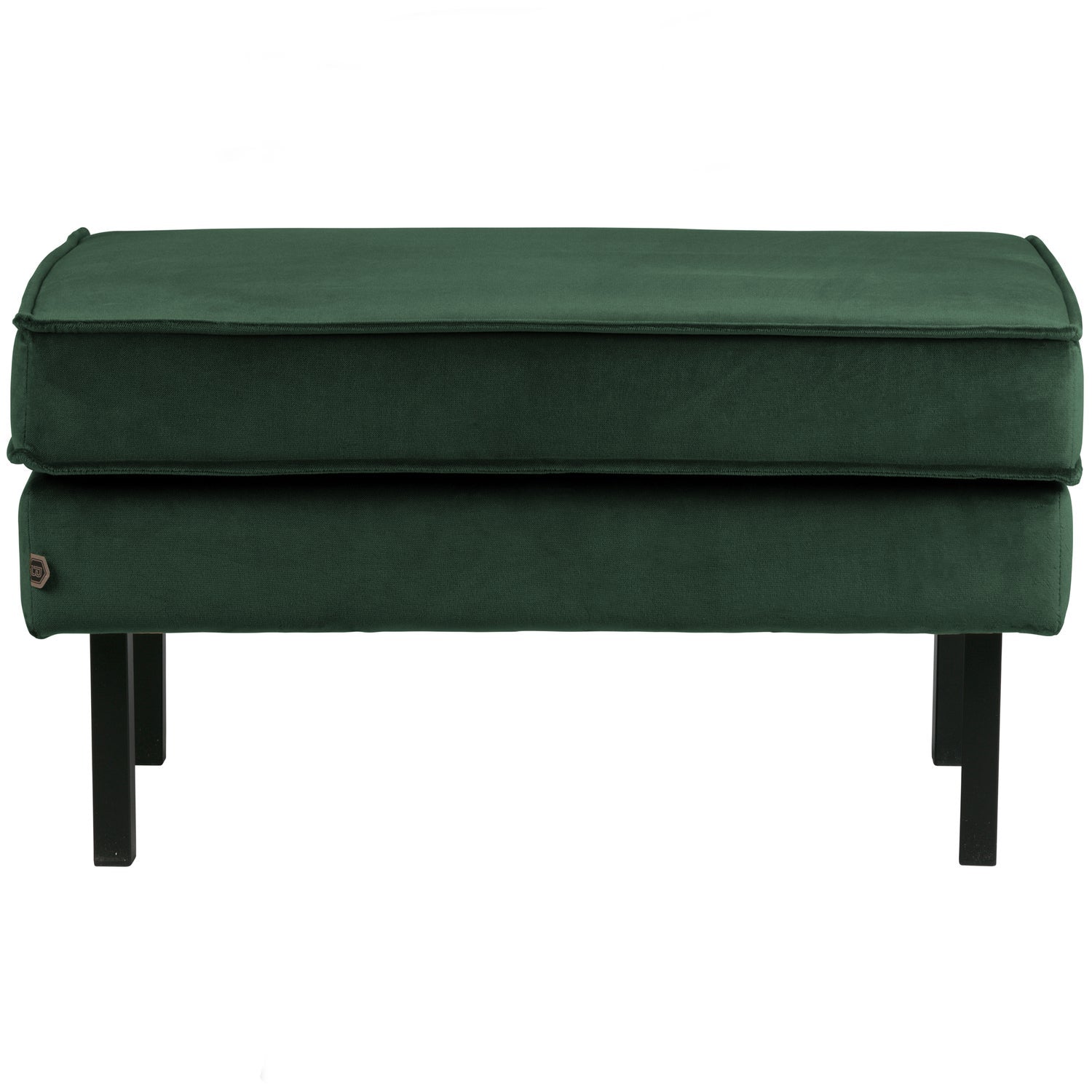 Rodeo Hocker Op Poten Velvet Bosgroen