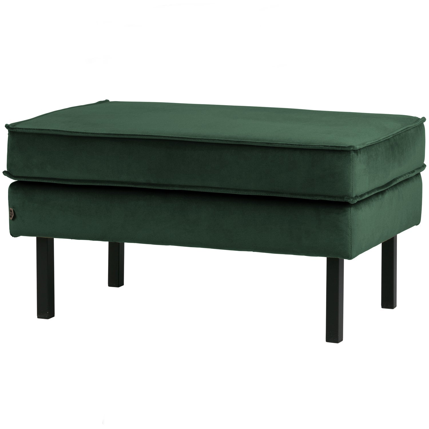 Rodeo Hocker Op Poten Velvet Bosgroen