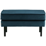 Rodeo Hocker Op Poten Velvet Blauw