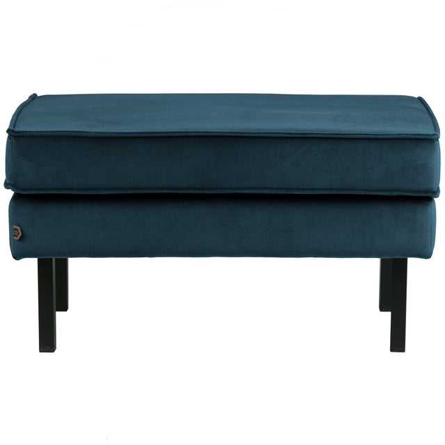 Rodeo Hocker Op Poten Velvet Blauw