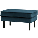Rodeo Hocker Op Poten Velvet Blauw