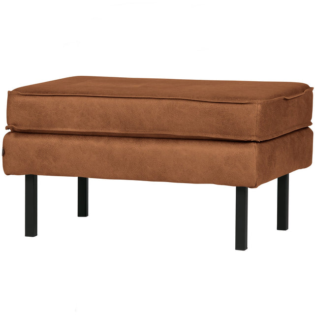 Rodeo Hocker Op Poten Ecoleer Cognac