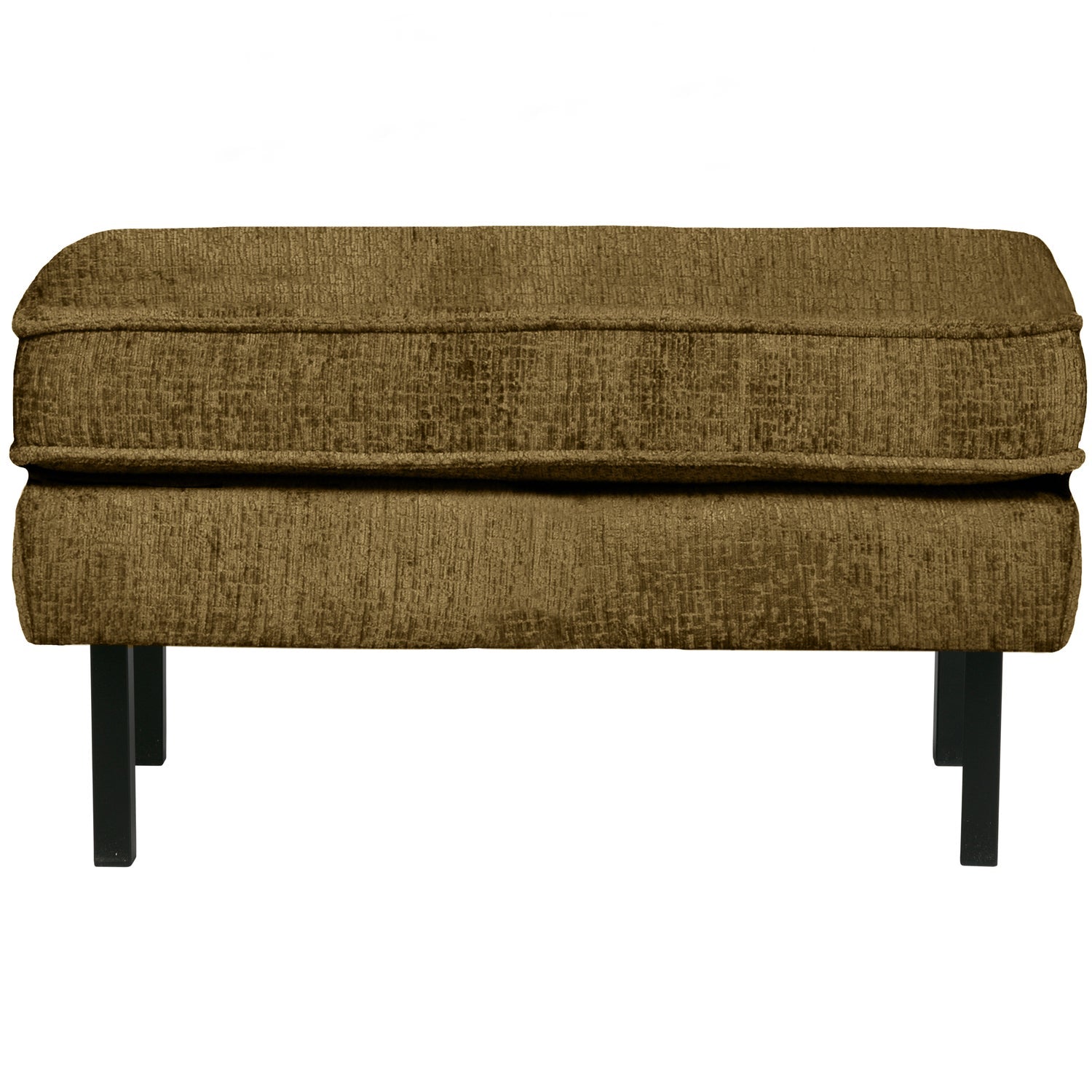 Rodeo Hocker Op Poten Structure Velvet Brass