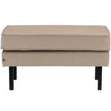 Rodeo Hocker Op Poten Velvet Khaki