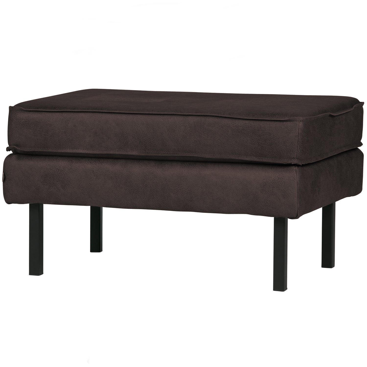 Rodeo Hocker Op Poten Ecoleer Zwart