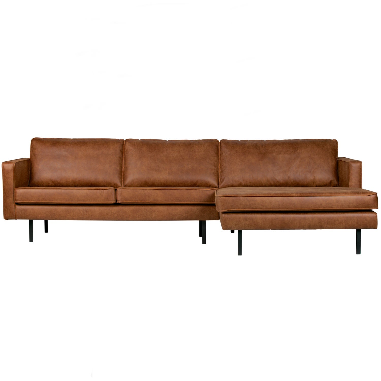Rodeo Chaise Longue Bank Rechts Ecoleer Cognac