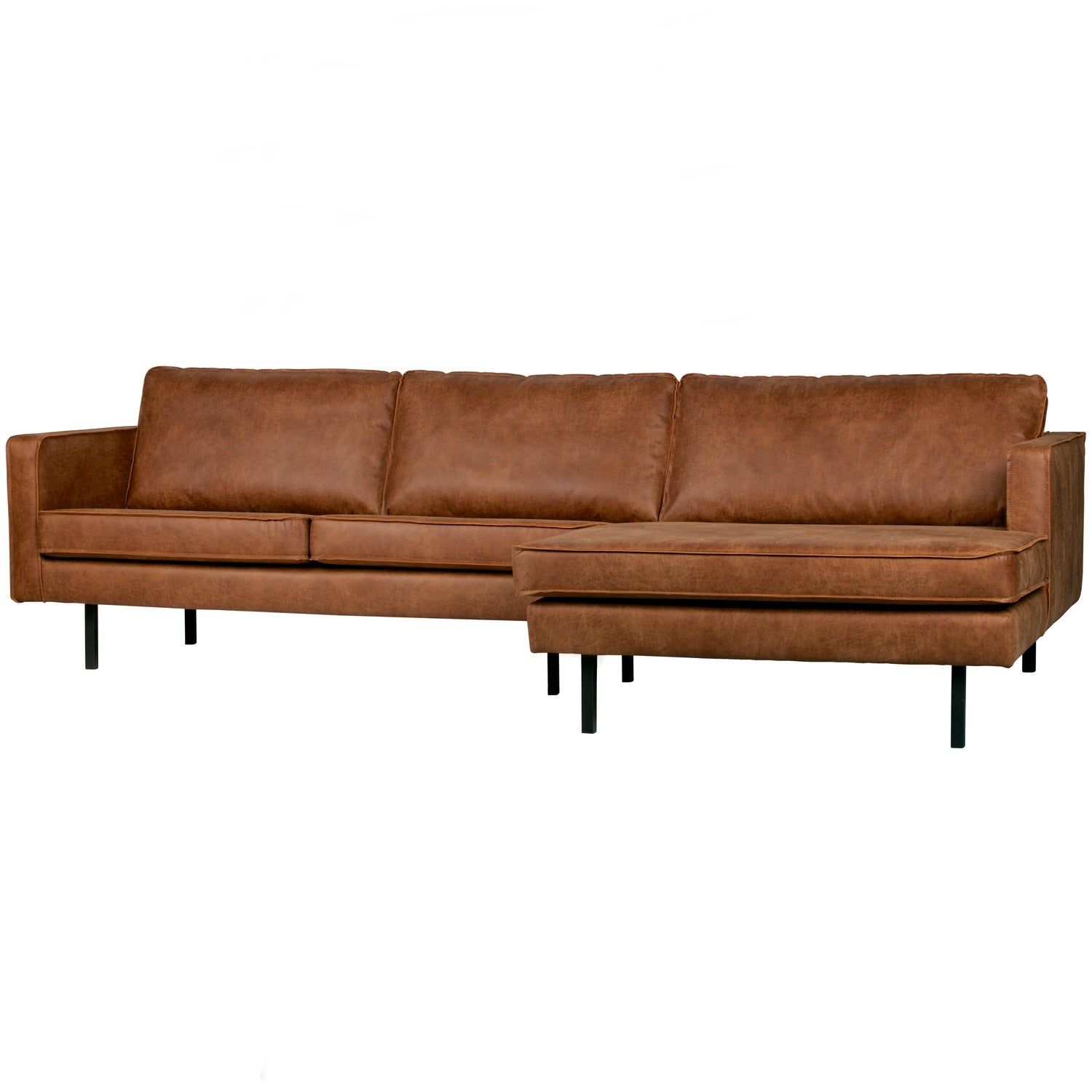 Rodeo Chaise Longue Bank Rechts Ecoleer Cognac