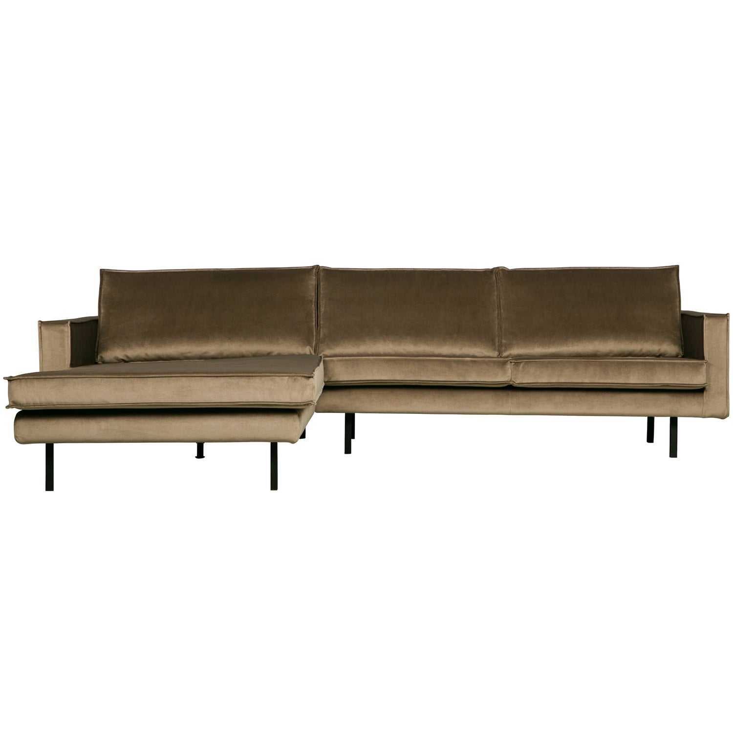 Rodeo Chaise Longue Bank Links Velvet Taupe