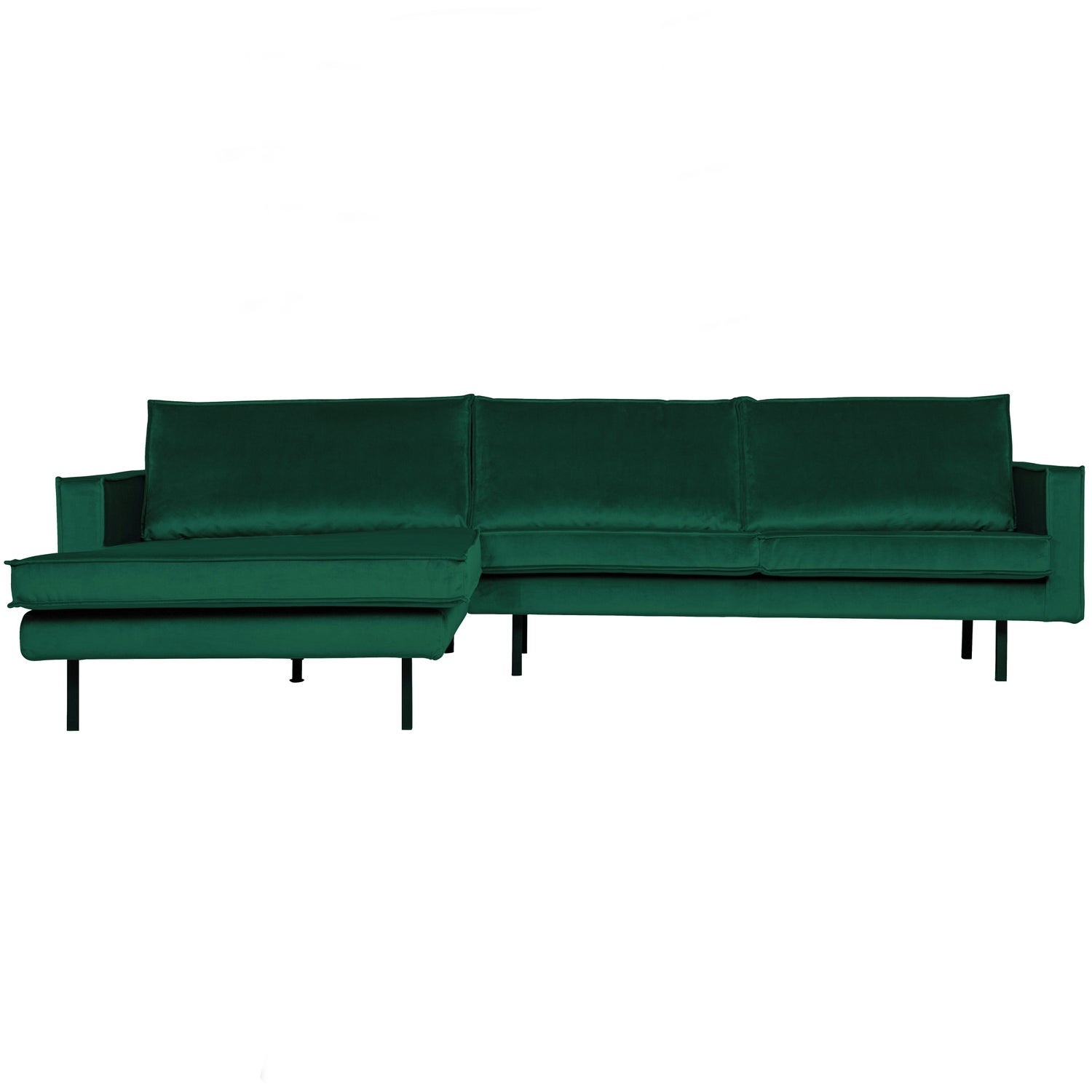 Rodeo Chaise Longue Bank Links Velvet Bosgroen