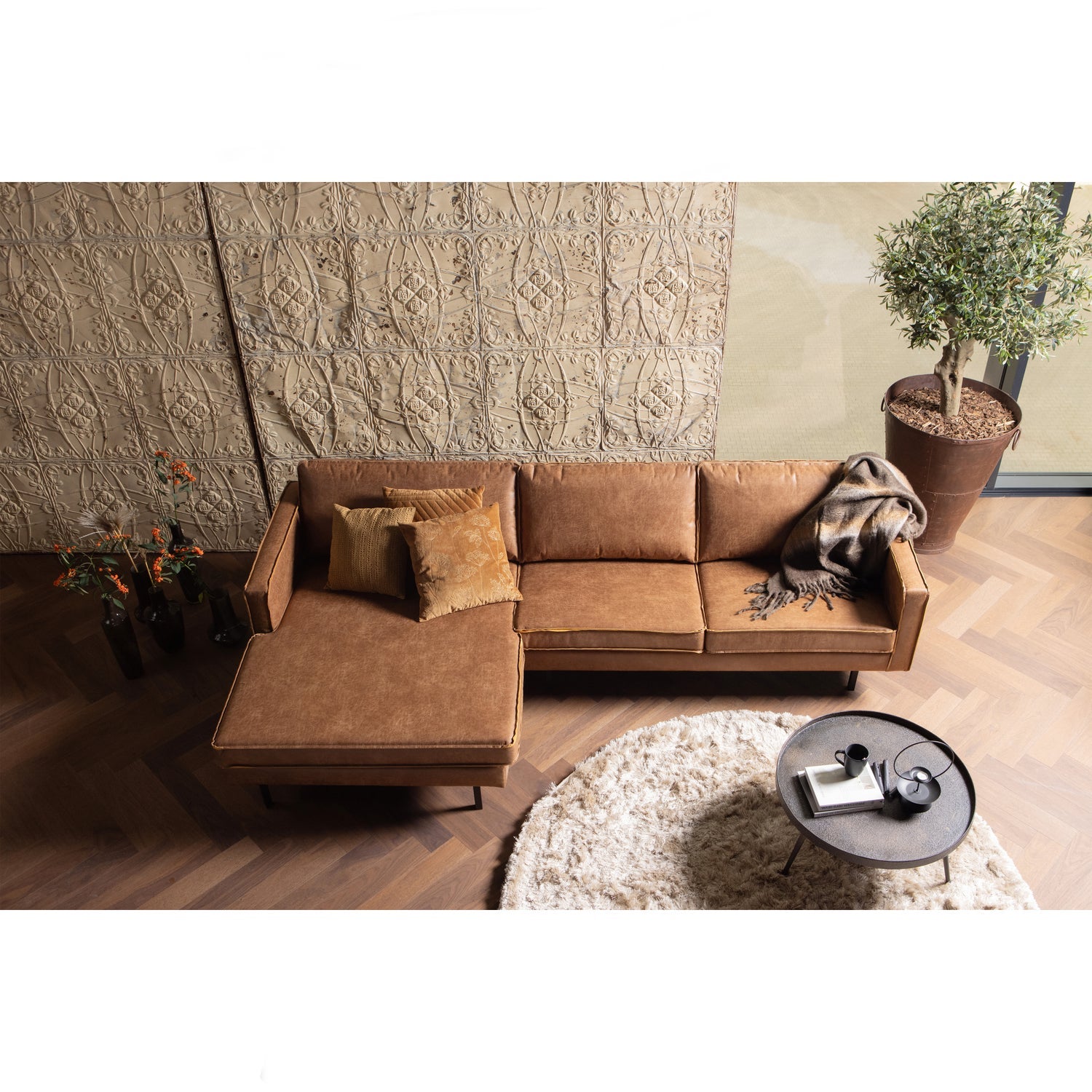 Rodeo Chaise Longue Bank Links Ecoleer Cognac