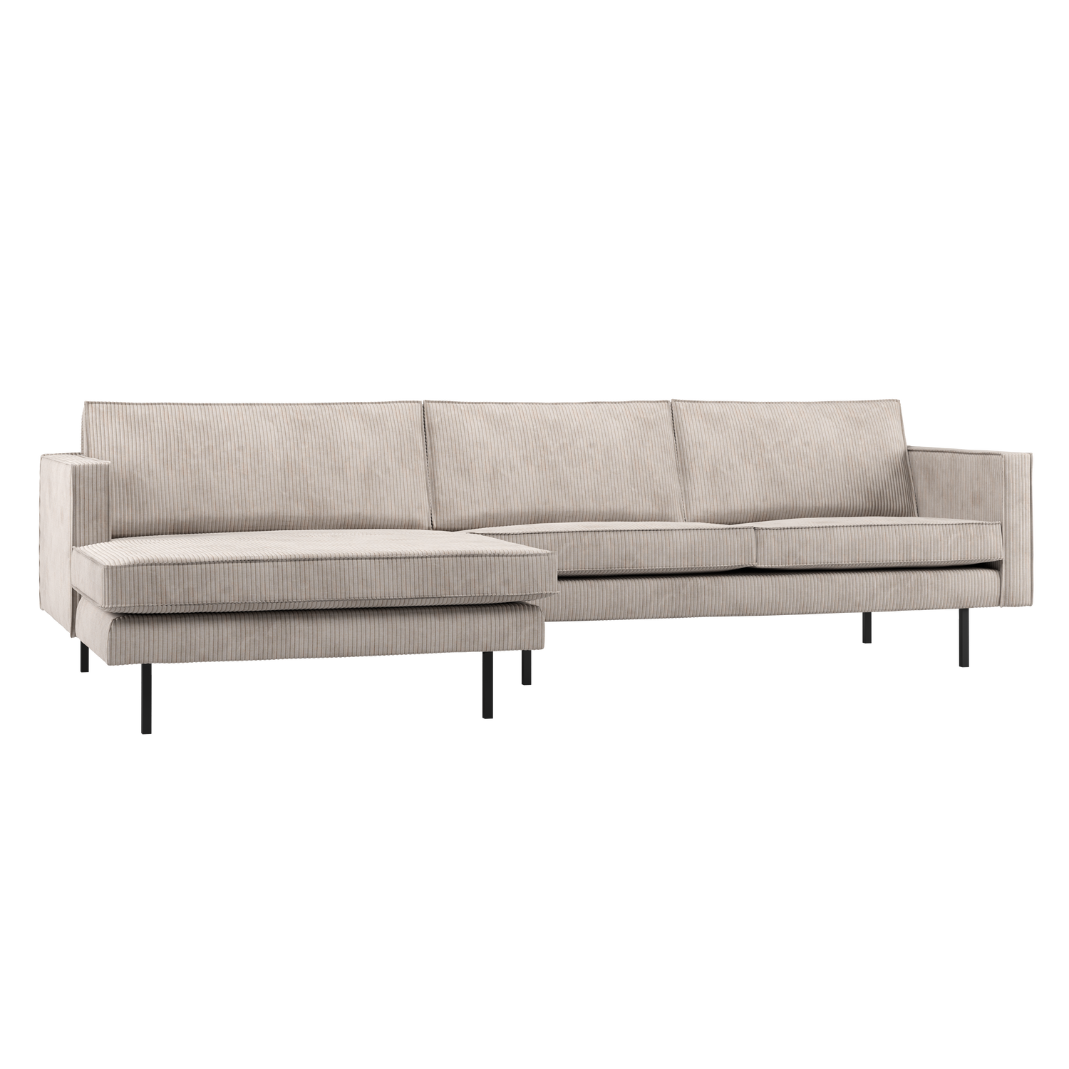 Rodeo Chaise Longue Bank Links Ribstof Ecru