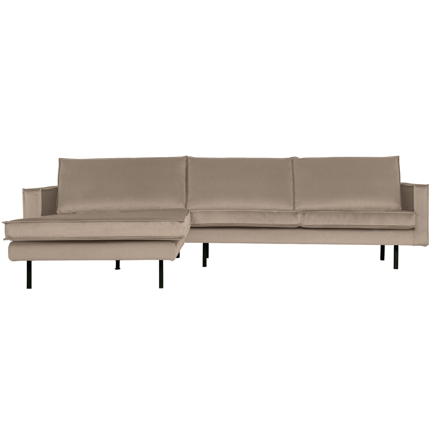 Rodeo Chaise Longue Bank Links Velvet Khaki