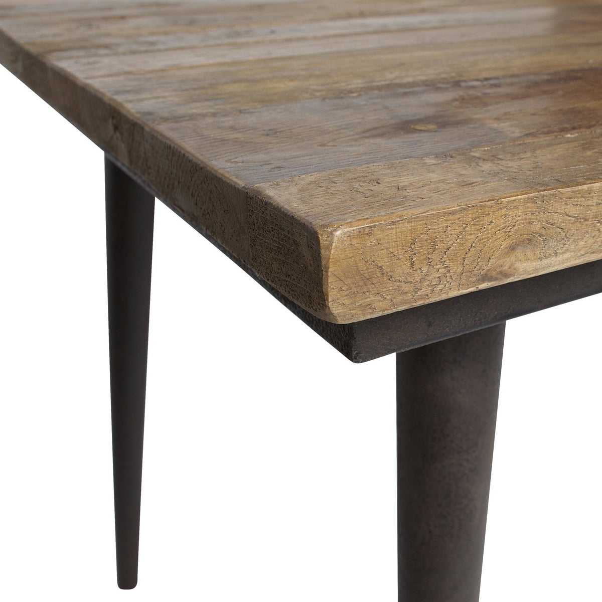 Guild Tafel Naturel Met Zwart Onderstel 220 X90 Cm