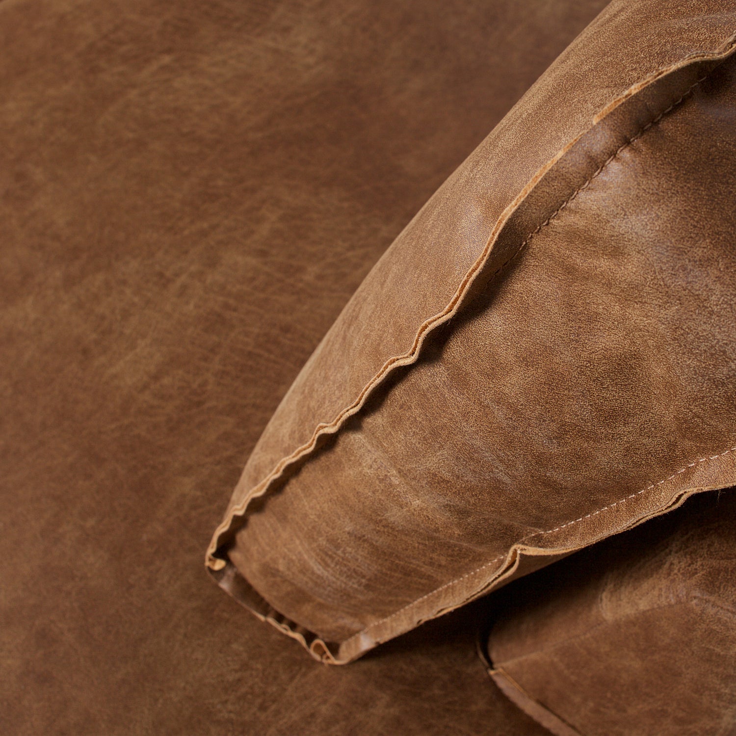 Rodeo Hoekbank Rechts Ecoleer Cognac