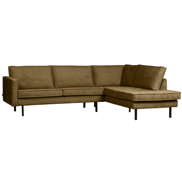 Rodeo Hoekbank Rechts Structure Velvet Brass