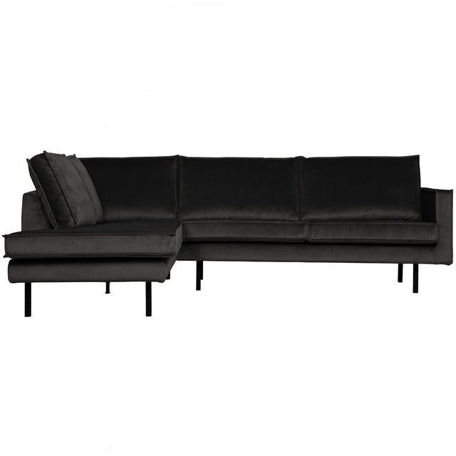 Rodeo Hoekbank Links Velvet Antraciet