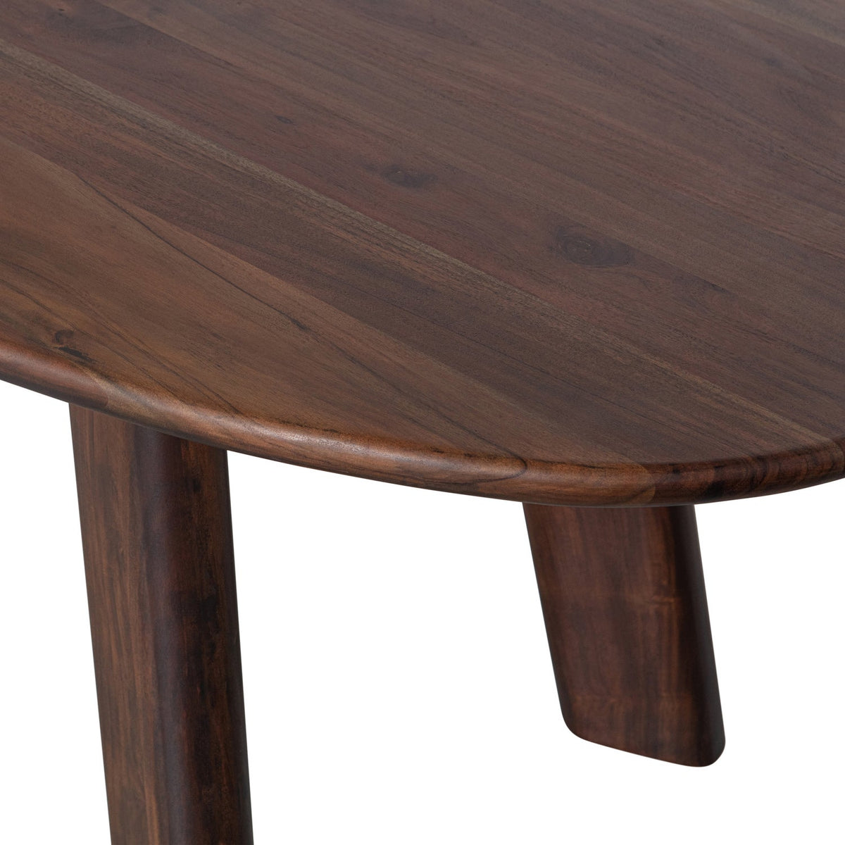 Roundly Eettafel/Bureau Mango Hout Walnoot 200 X100
