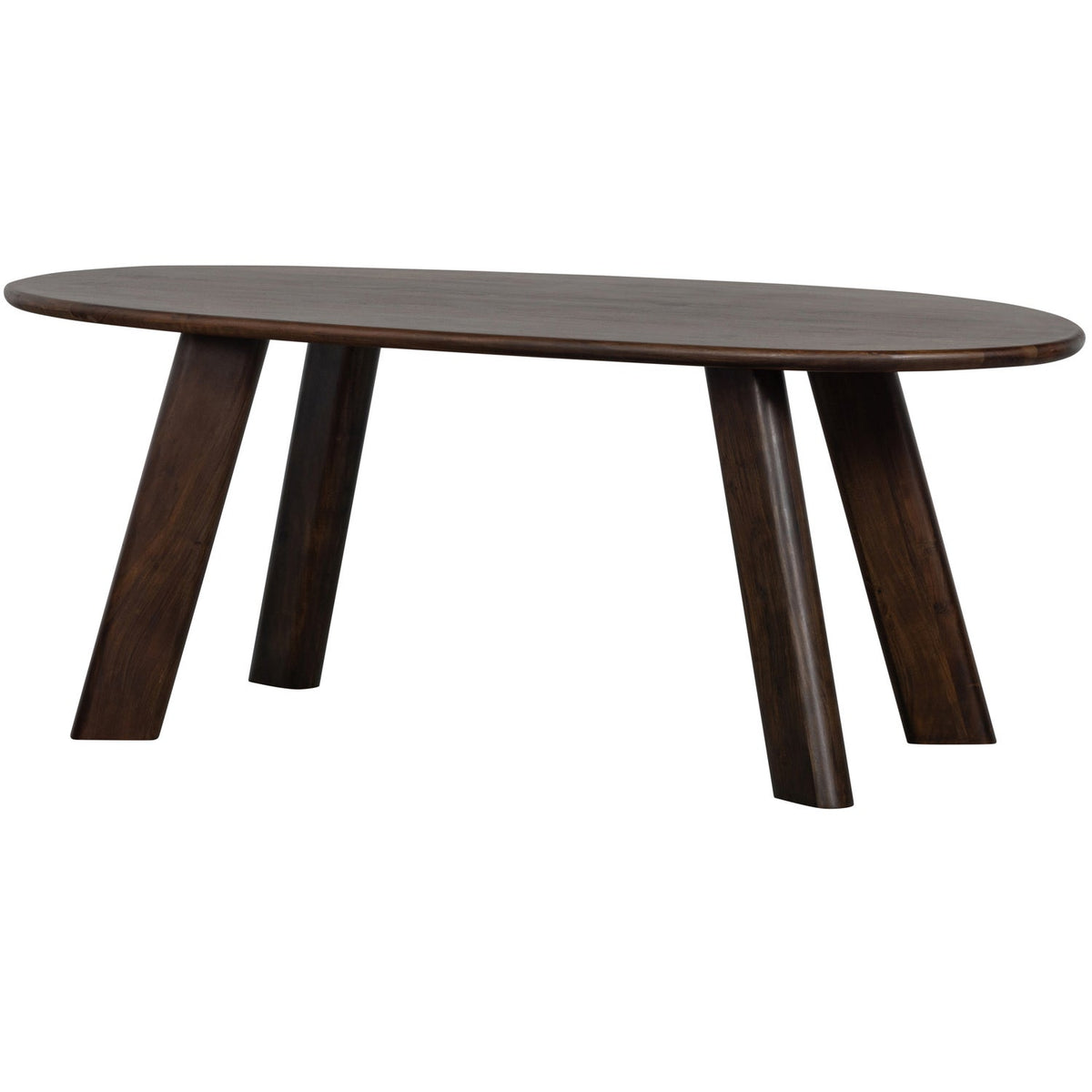 Roundly Eettafel/Bureau Mango Hout Walnoot 200 X100