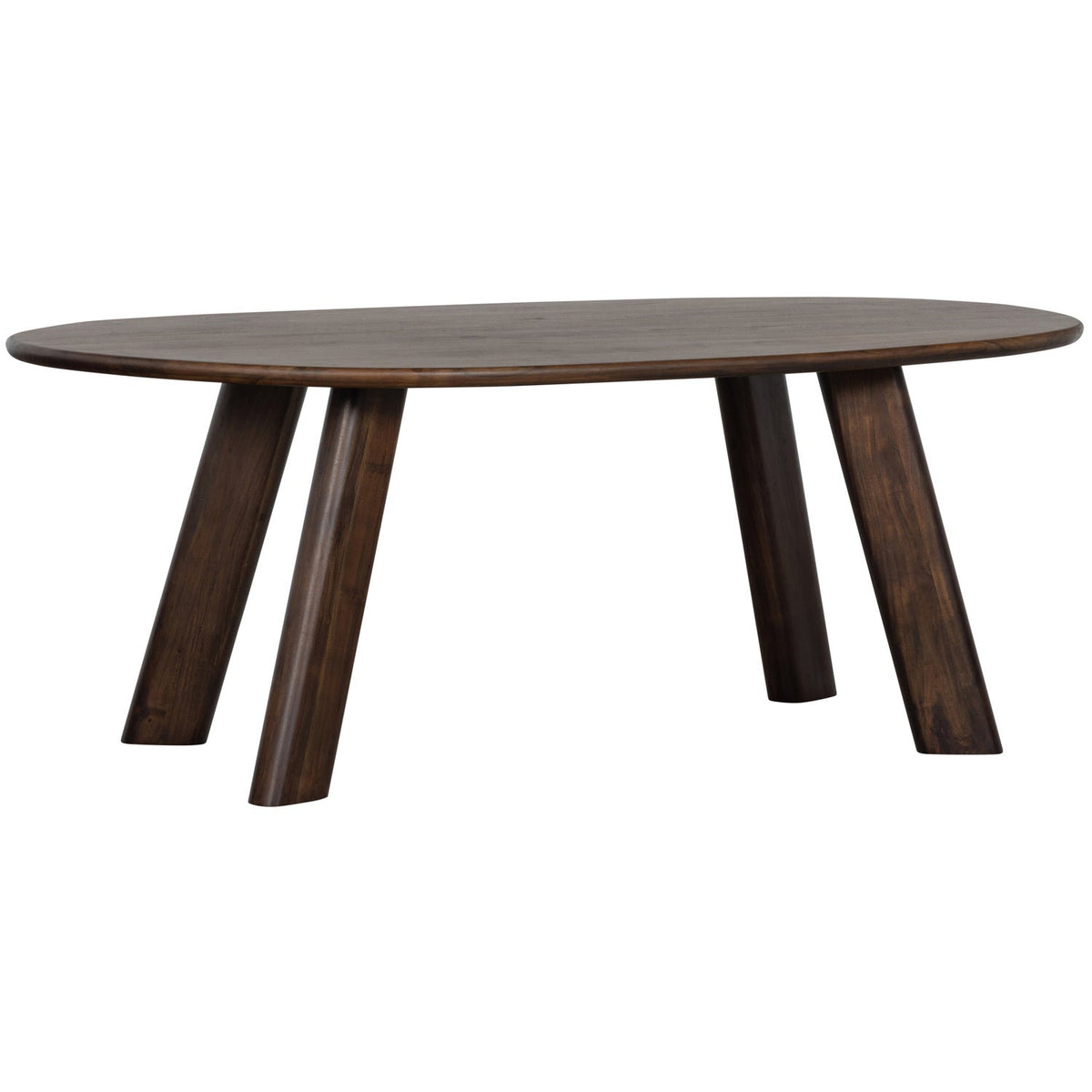 Roundly Eettafel/Bureau Mango Hout Walnoot 200 X100