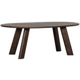 Roundly Eettafel/Bureau Mango Hout Walnoot 200 X100