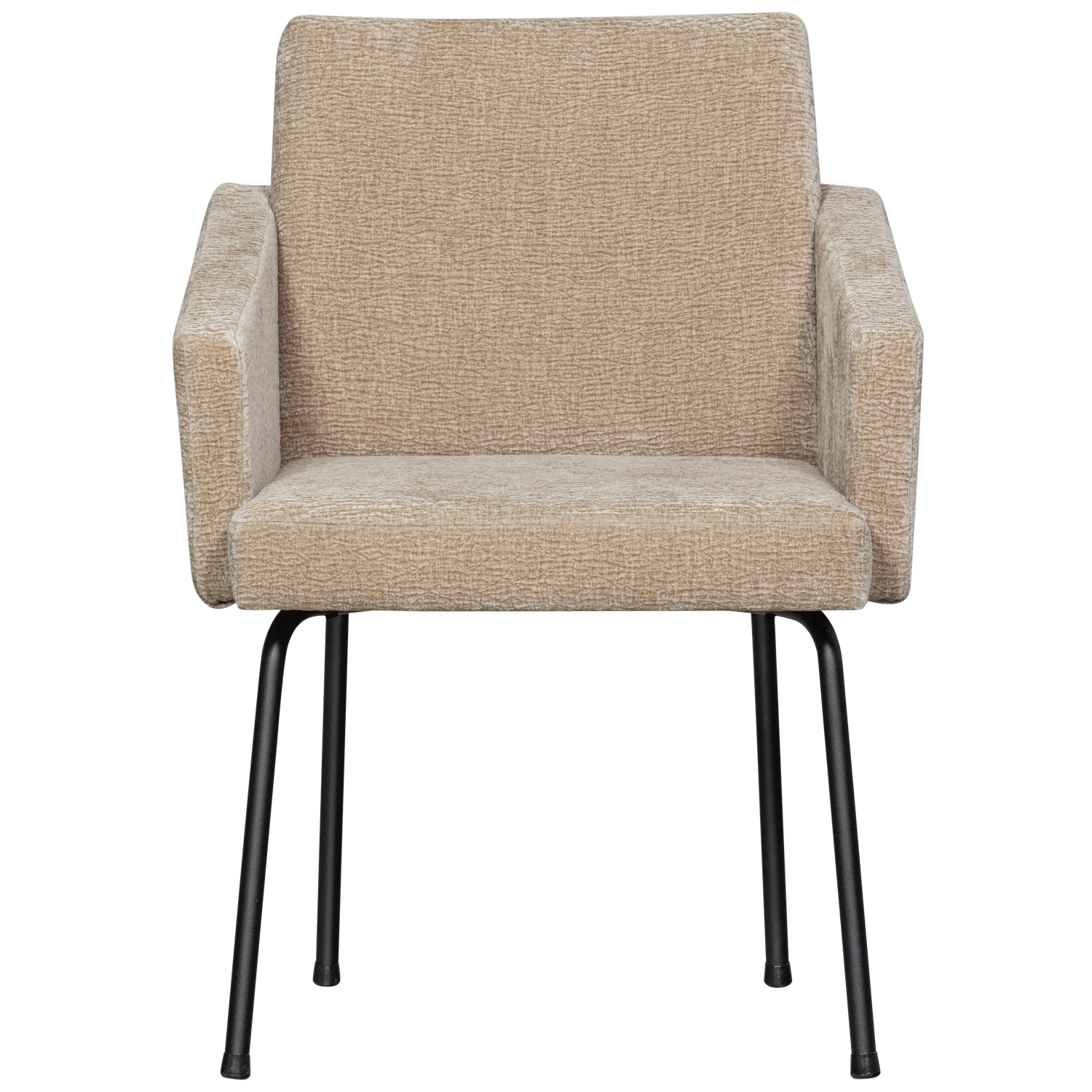 Mount Eetkamerstoel Met Armleuning 3 D Chenille Zand