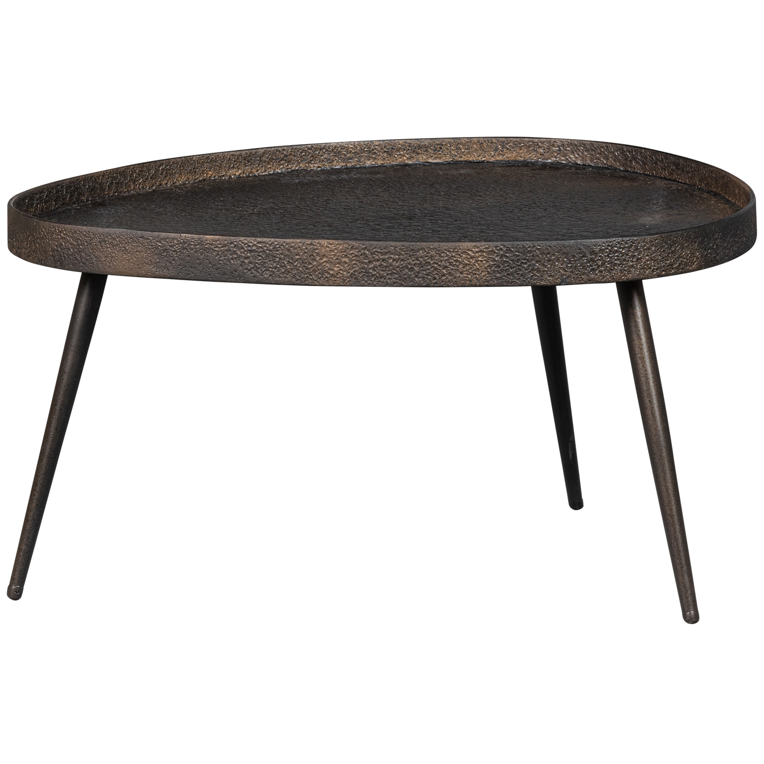 Crude Bijzettafels Antique Brons Set Van 2