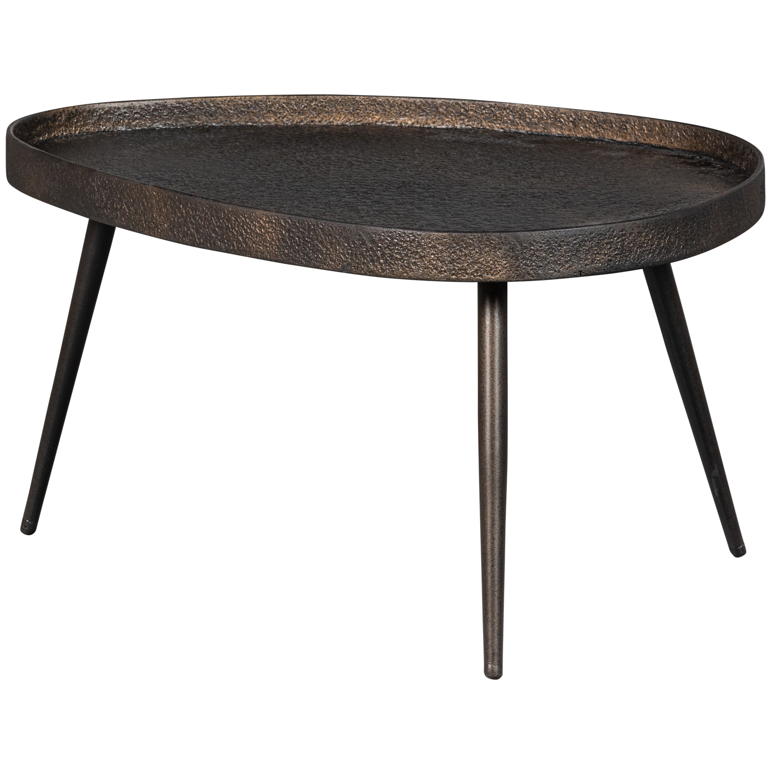 Crude Bijzettafels Antique Brons Set Van 2