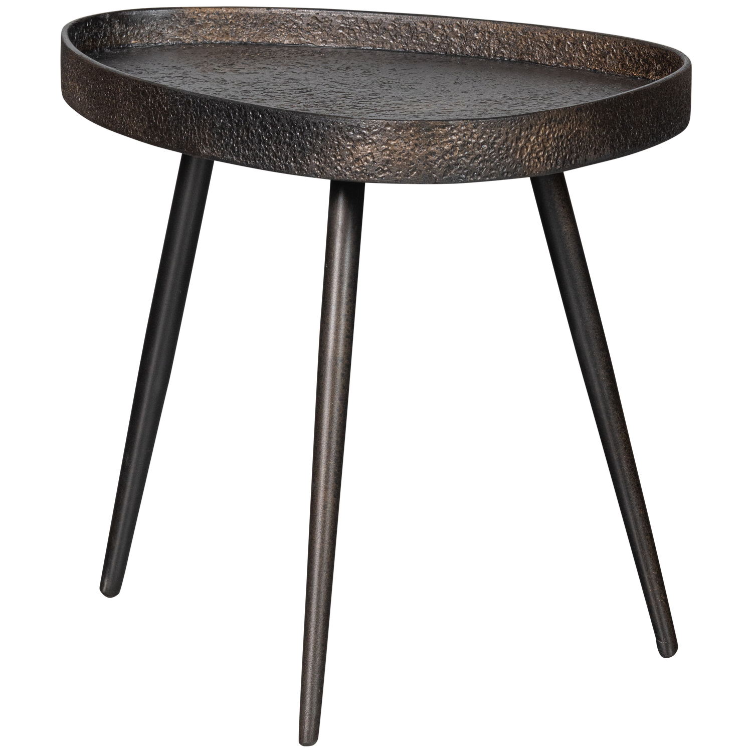 Crude Bijzettafels Antique Brons Set Van 2