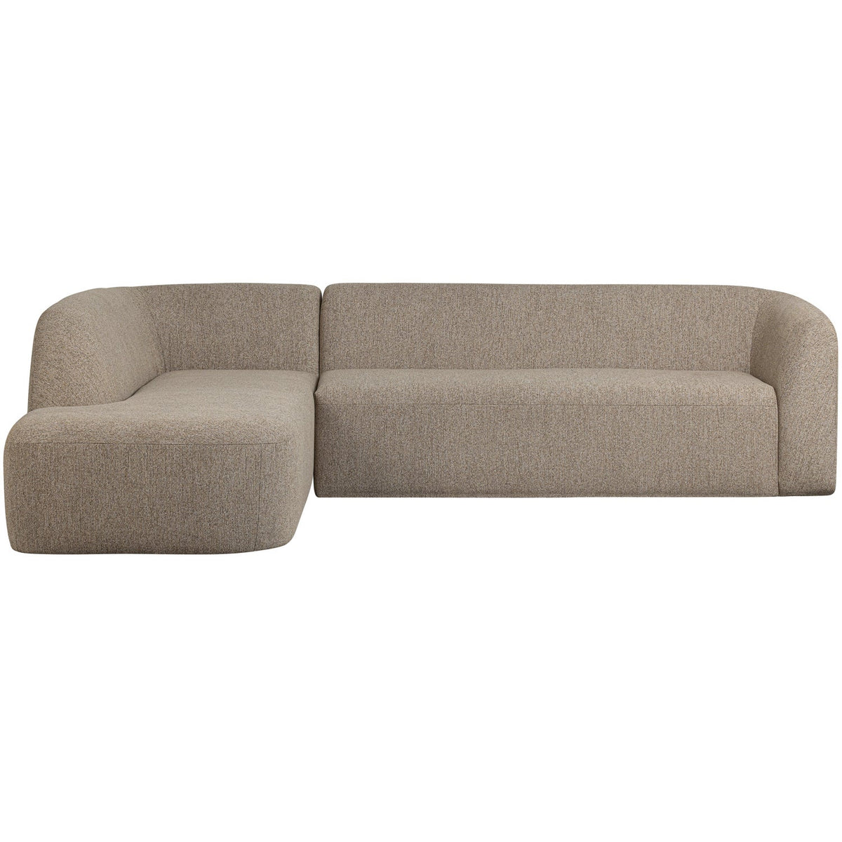 Sloping Hoekbank Links Naturel Melange