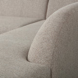 Sloping Hoekbank Rechts Naturel Melange