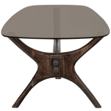 Flash Salontafel Mango Hout/Glas Walnoot