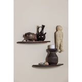 Layer Wandplanken Mango Hout Walnoot Set Van 2
