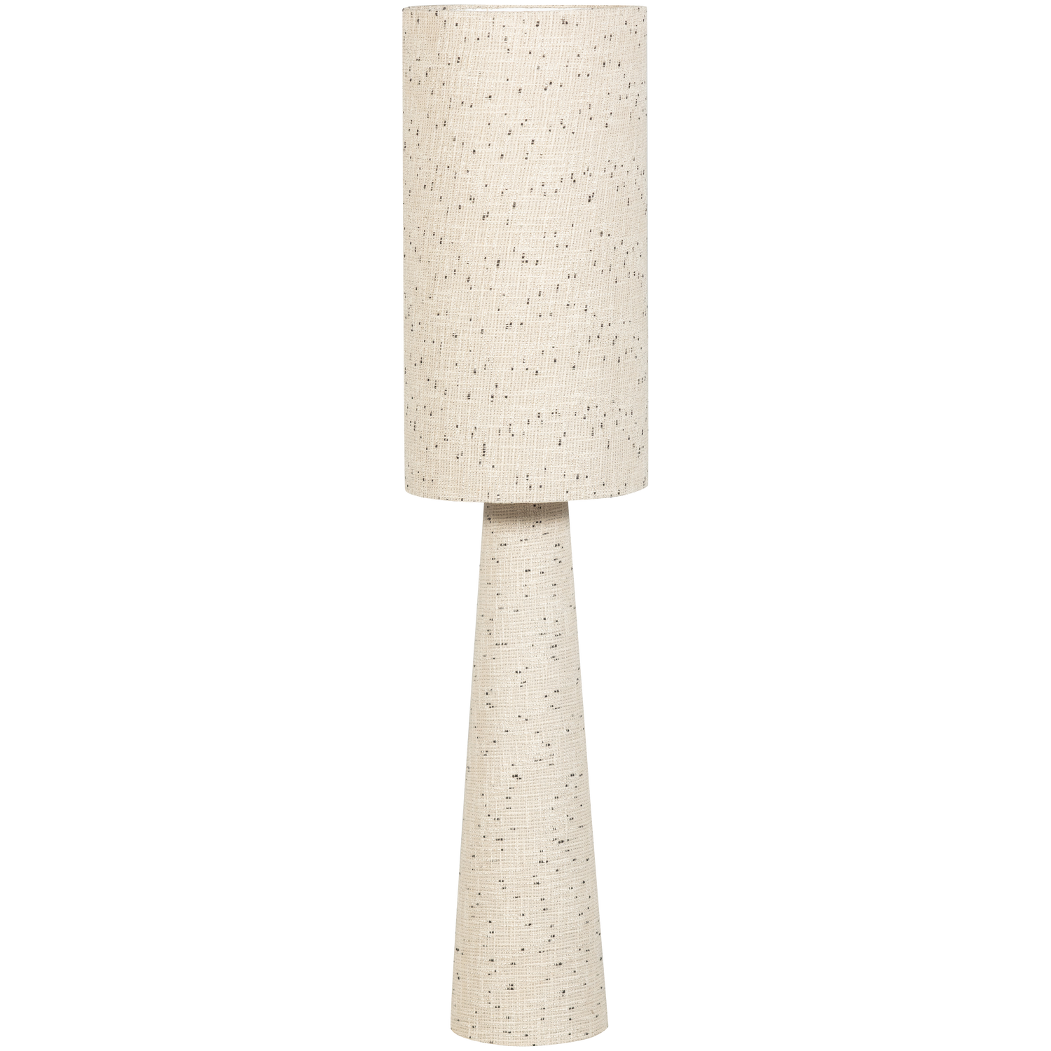 Loft Vloerlamp Metaal/Boucle Naturel Met Stippen 130x O30 Cm