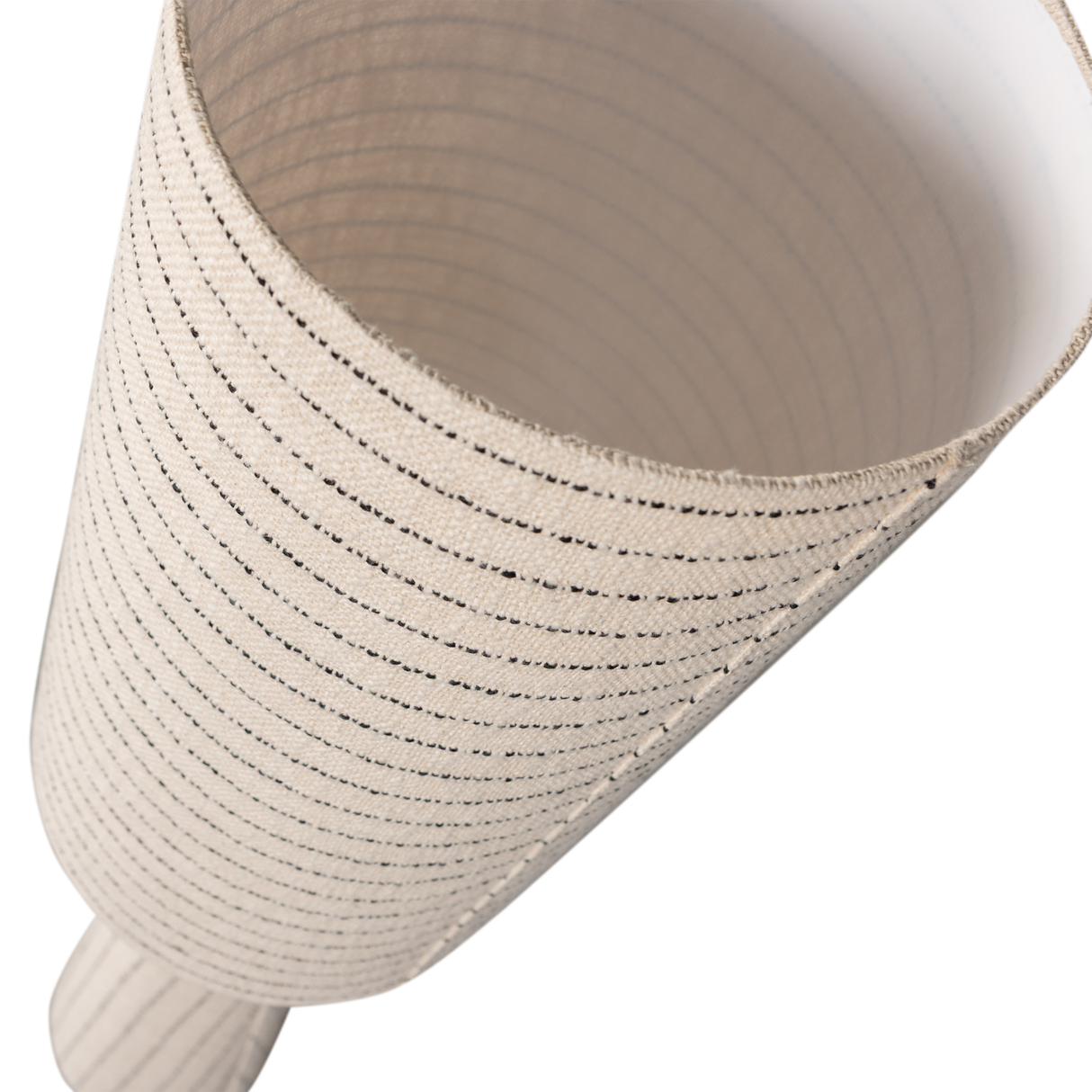 Loft Vloerlamp Metaal/Boucle Naturel Met Strepen 130x O30 Cm