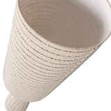 Loft Vloerlamp Metaal/Boucle Naturel Met Strepen 130x O30 Cm