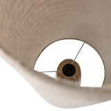 Loft Vloerlamp Metaal/Boucle Naturel Met Strepen 130x O30 Cm