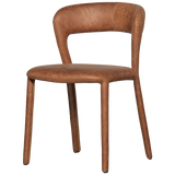 Noble Eetkamerstoel Leerlook Cognac