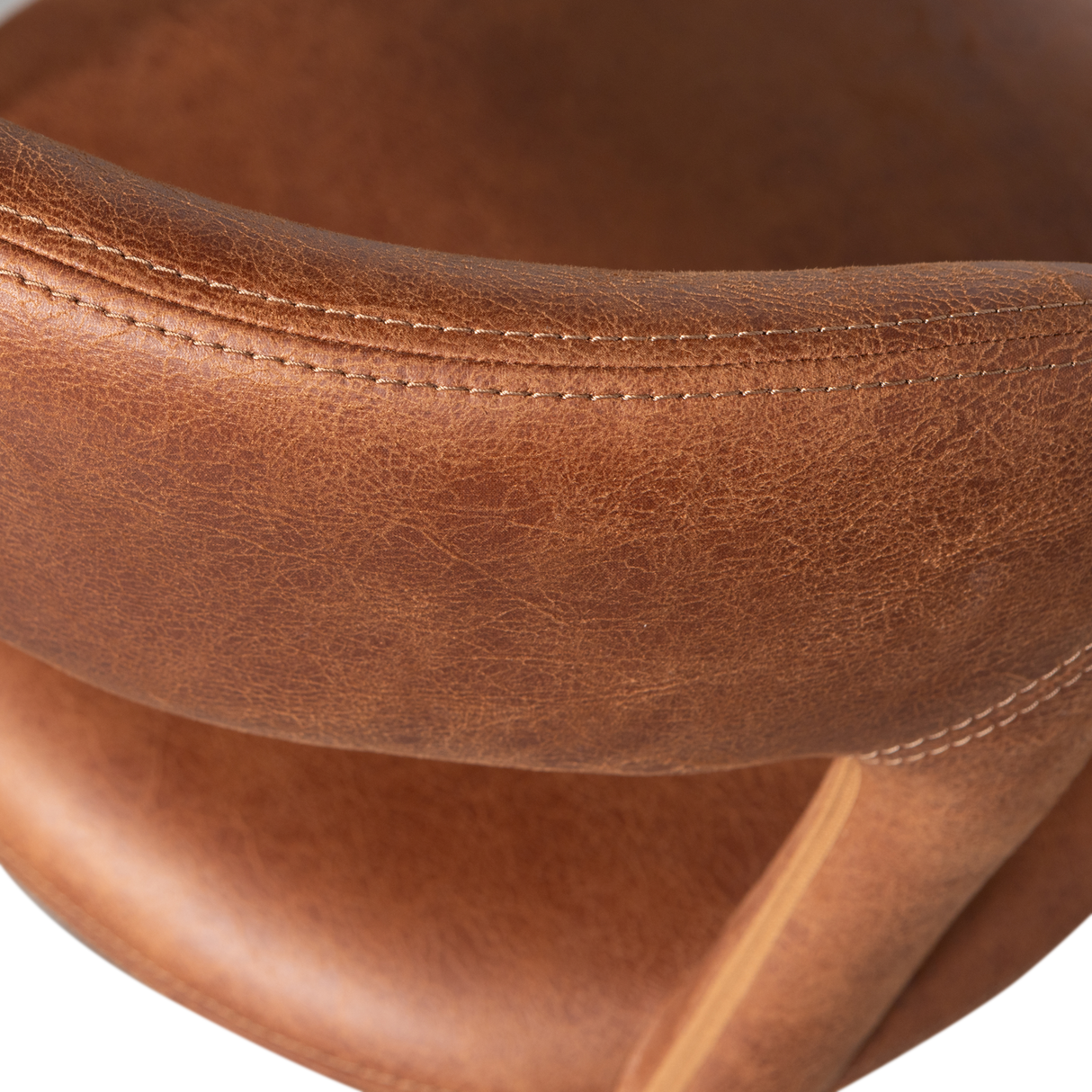 Noble Eetkamerstoel Leerlook Cognac