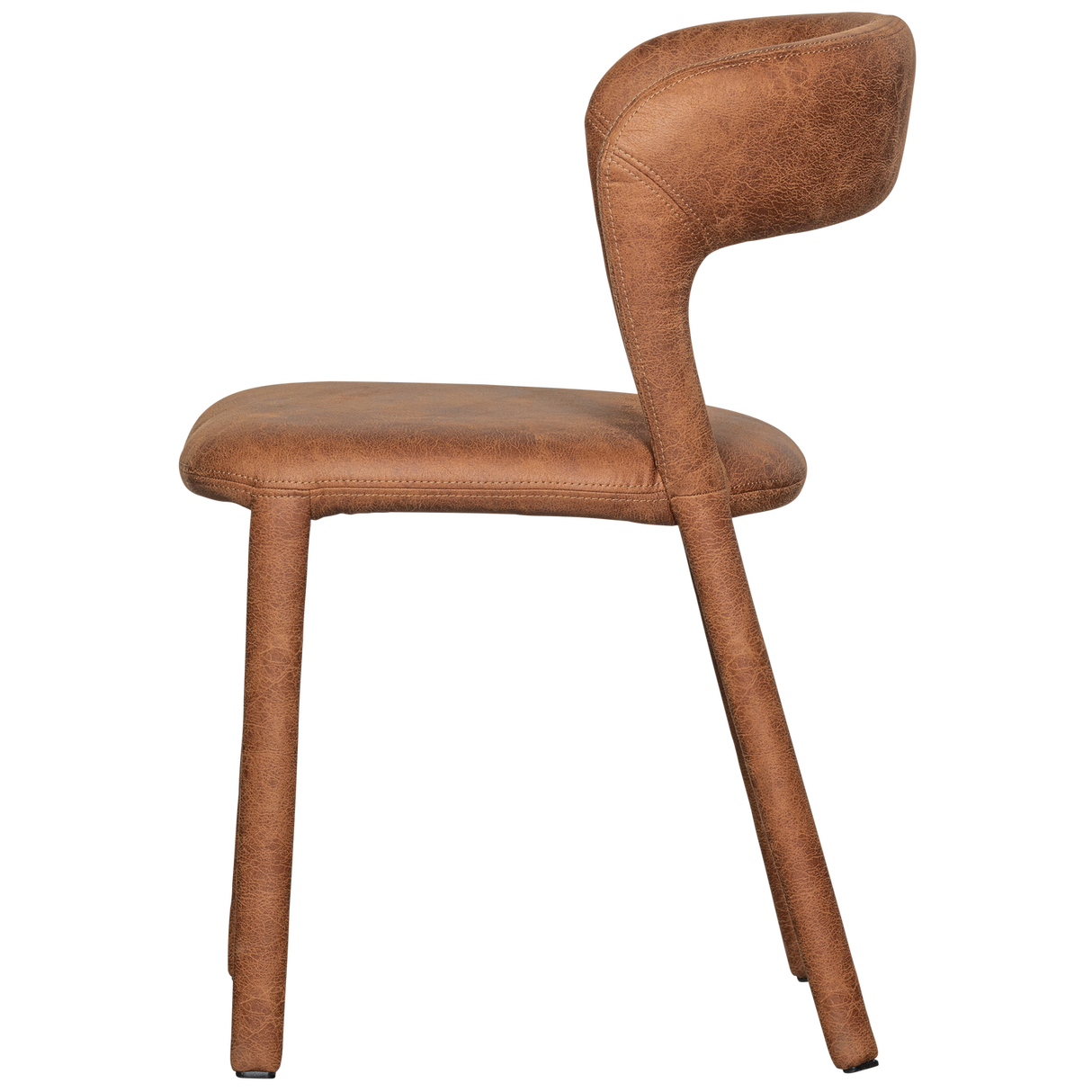 Noble Eetkamerstoel Leerlook Cognac