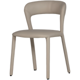 Noble Eetkamerstoel Leerlook Beige