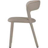 Noble Eetkamerstoel Leerlook Beige