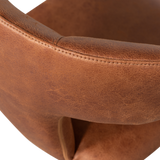 Permit Eetkamerstoel Leerlook Cognac