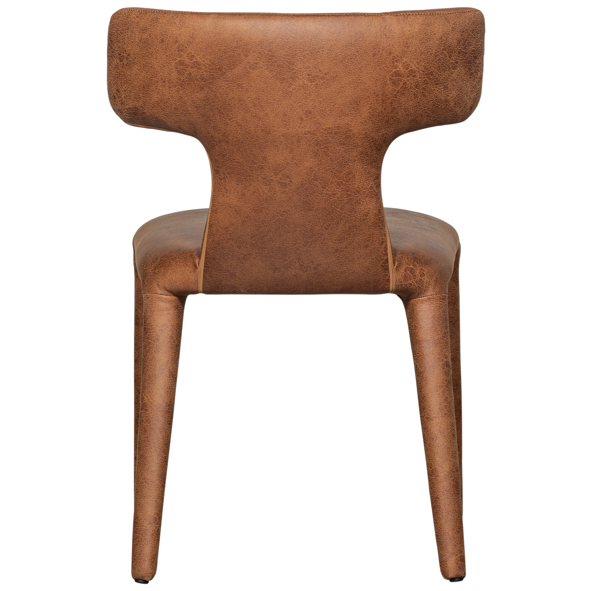 Permit Eetkamerstoel Leerlook Cognac