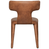 Permit Eetkamerstoel Leerlook Cognac