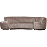 Combi Popular: Bankje + Fauteuil + Poef Taupe