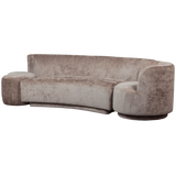 Combi Popular: Bankje + Fauteuil + Poef Taupe